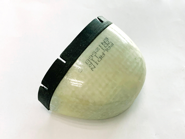 Fibra de vidrio reciclable nuevo material de la punta del dedo del pie resistencia al alto impacto ESO22568-2